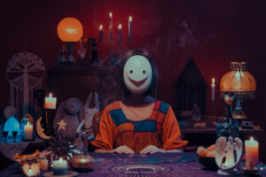 Tạo hình khá ấn tượng của Phủ thủy Baba trong Thám tử triệu người theo dõi.